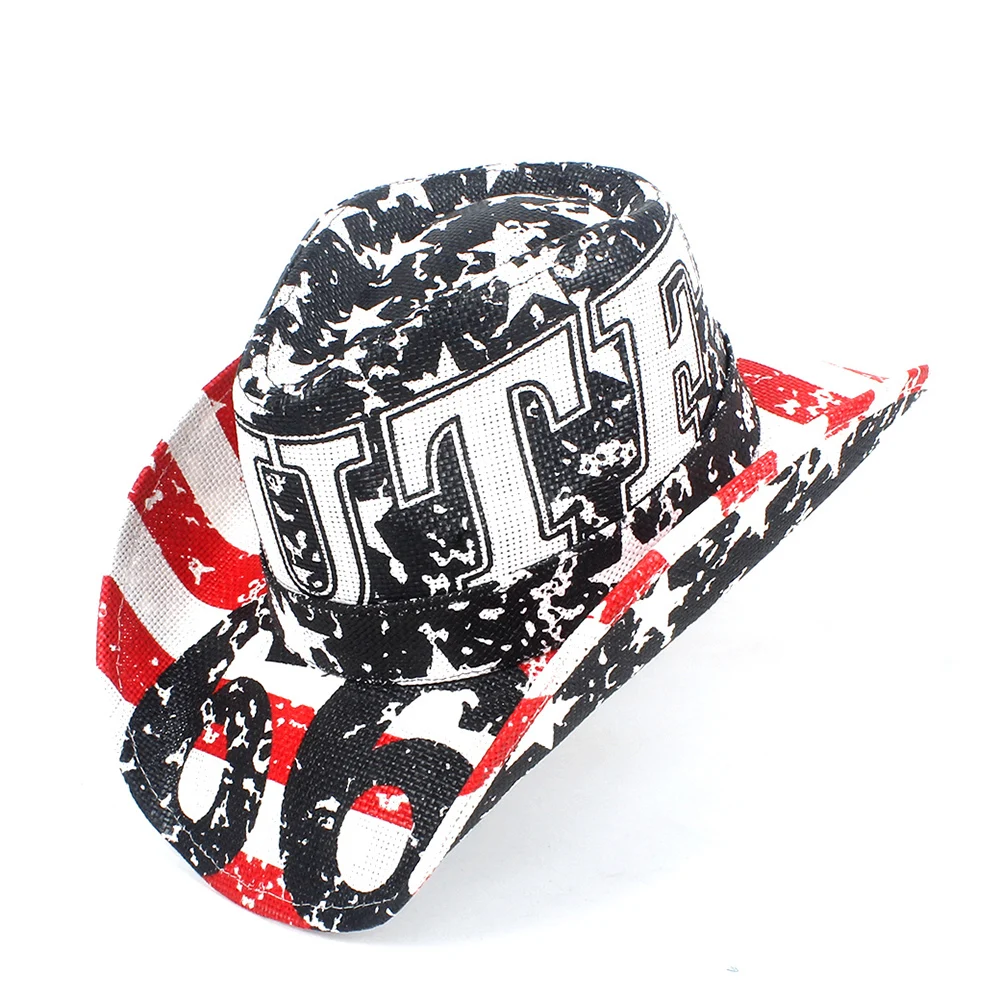 chapeau western patriotique