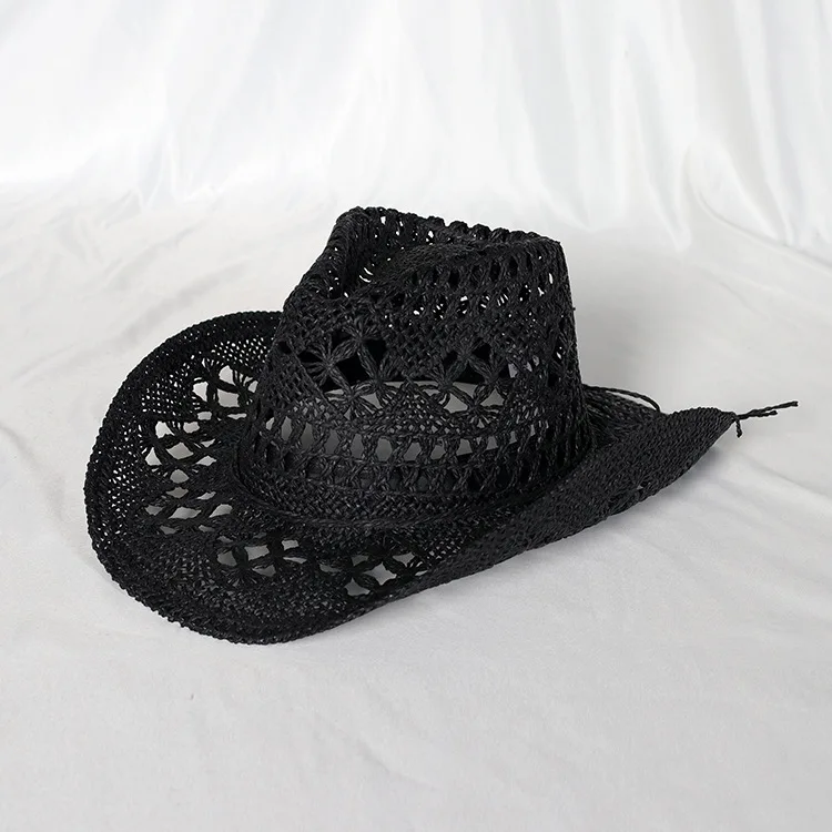 chapeau de paille noir