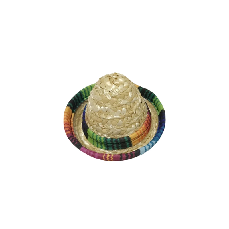 chapeau de paille coloré